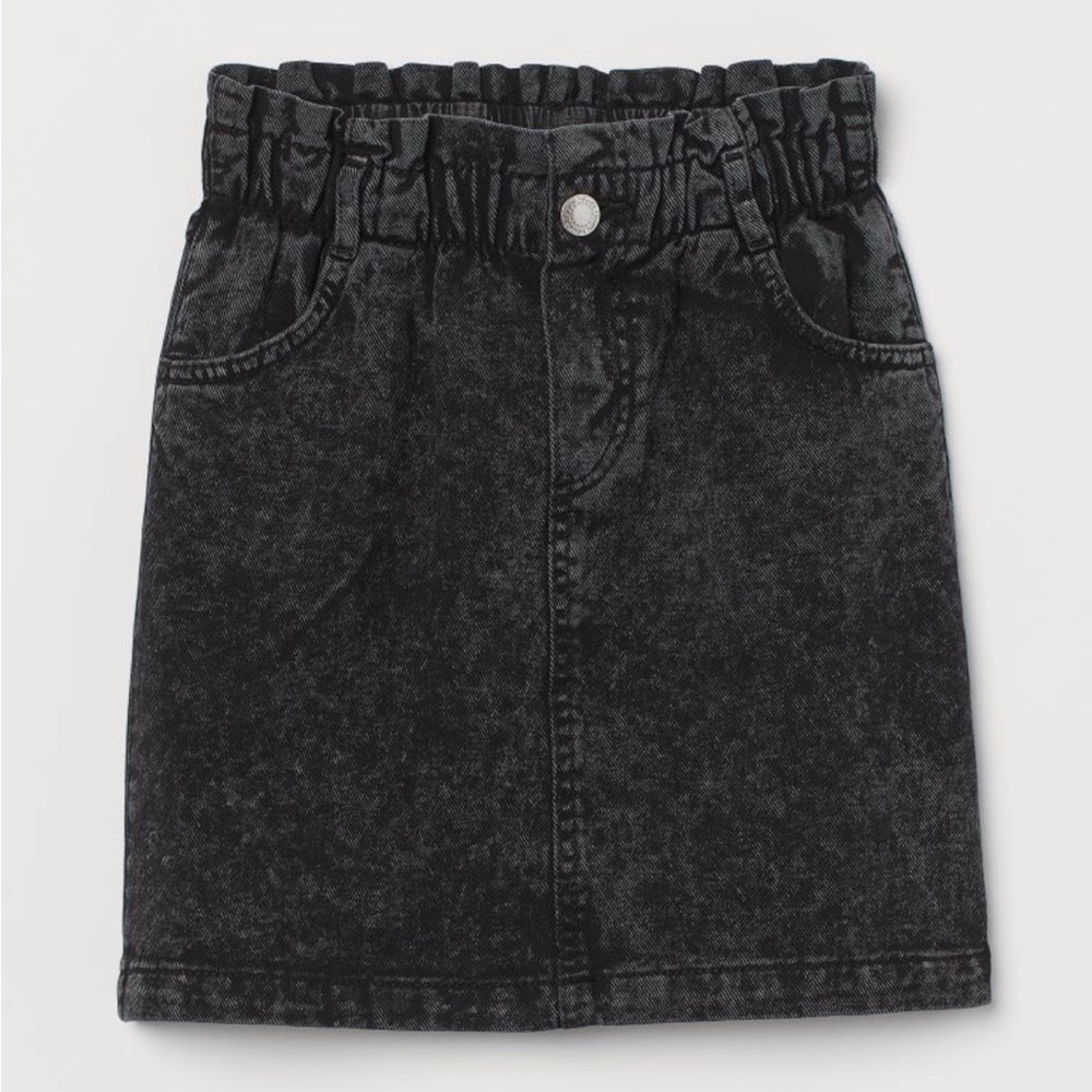 H&M Paper Bag Waisted Denim Skirt
